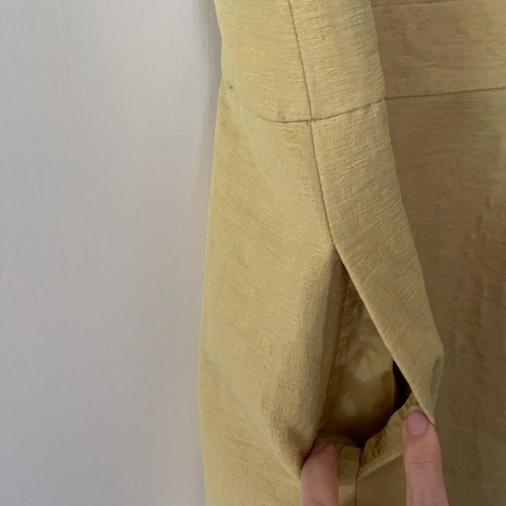 Banana Republic Chartreuse Yellow Midi Dress - Picture 3 of 4